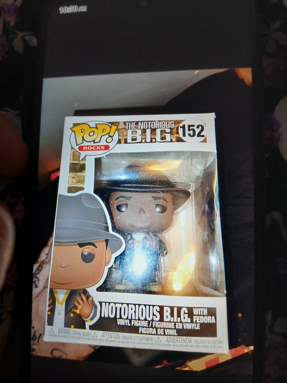 Funko Pop! Rocks The Notorious B.I.G. Vinyl Figure - Black, Brown, Gold